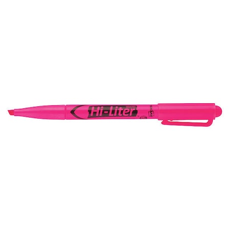 Pen-Style Highlighter, Chisel Tip, Fluorescent Pink, Smear Safe, Nontoxic MPN:7170923592