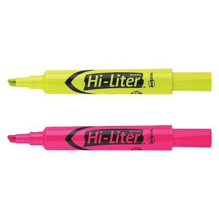 Desk-Style Highlighters, Assorted Colors, Smear Safe, Nontoxic, PK24 MPN:7170998189