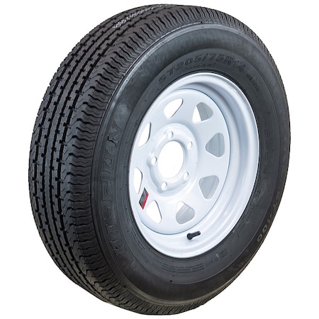 Trailer Tire Wheel Assembly, 14x6 5-4.5 MPN:ASR1203