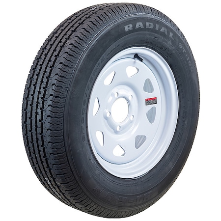 Trailer Tire Wheel Assembly, 15x5 5-4.5 MPN:ASR1204