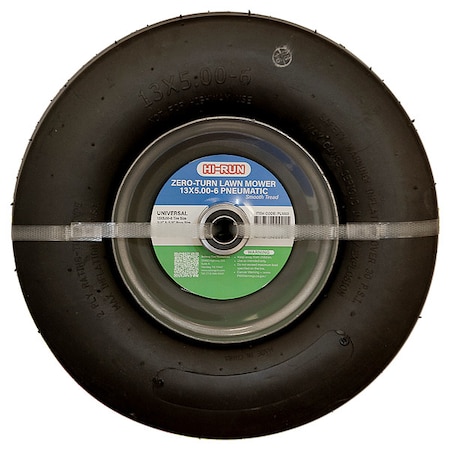 13X5.00-6 Lawn Mower Tire, Smooth, 30 psi MPN:PL1003