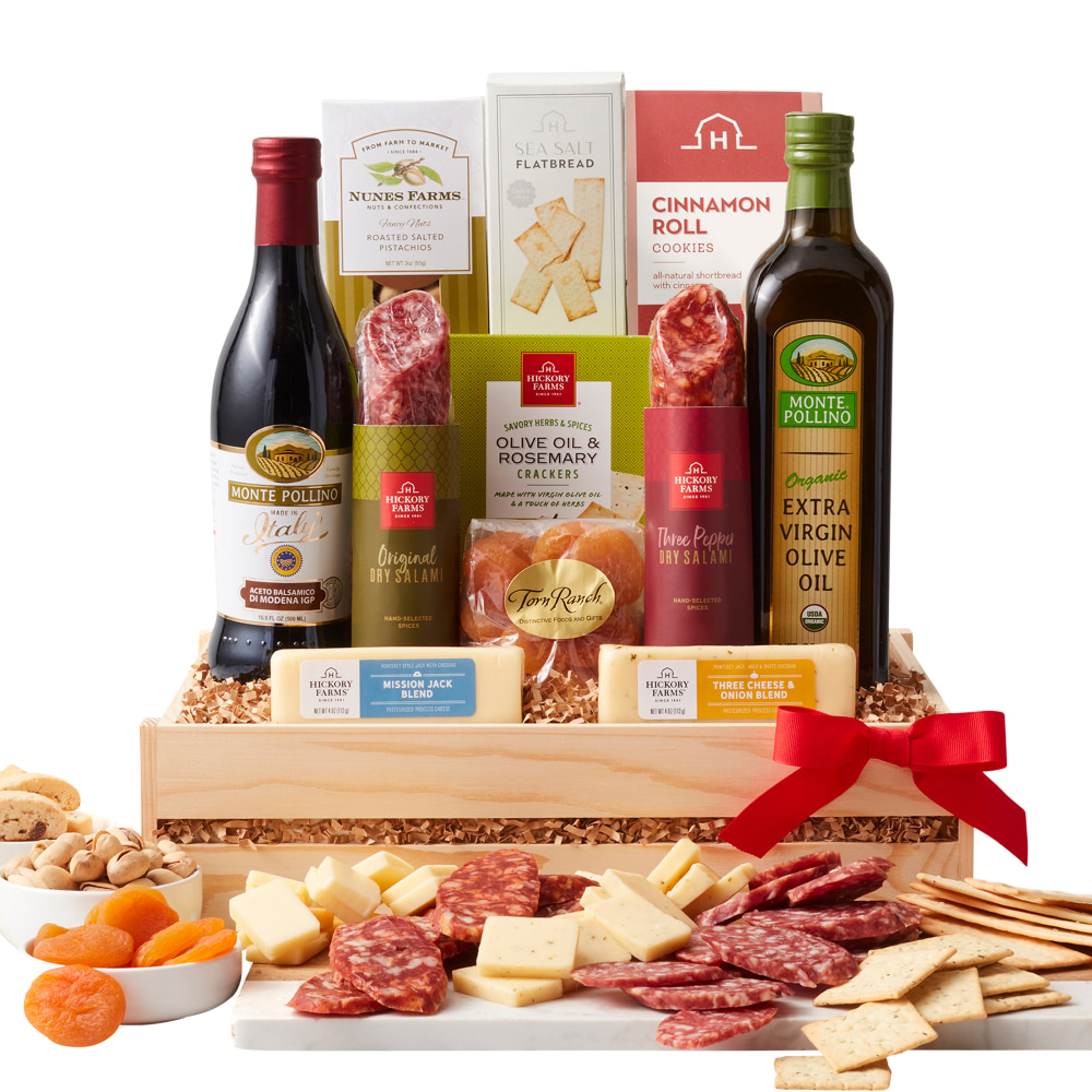 Hickory Farms - Deluxe Meat and Cheese Gift Crate - 11 items MPN:26-007271