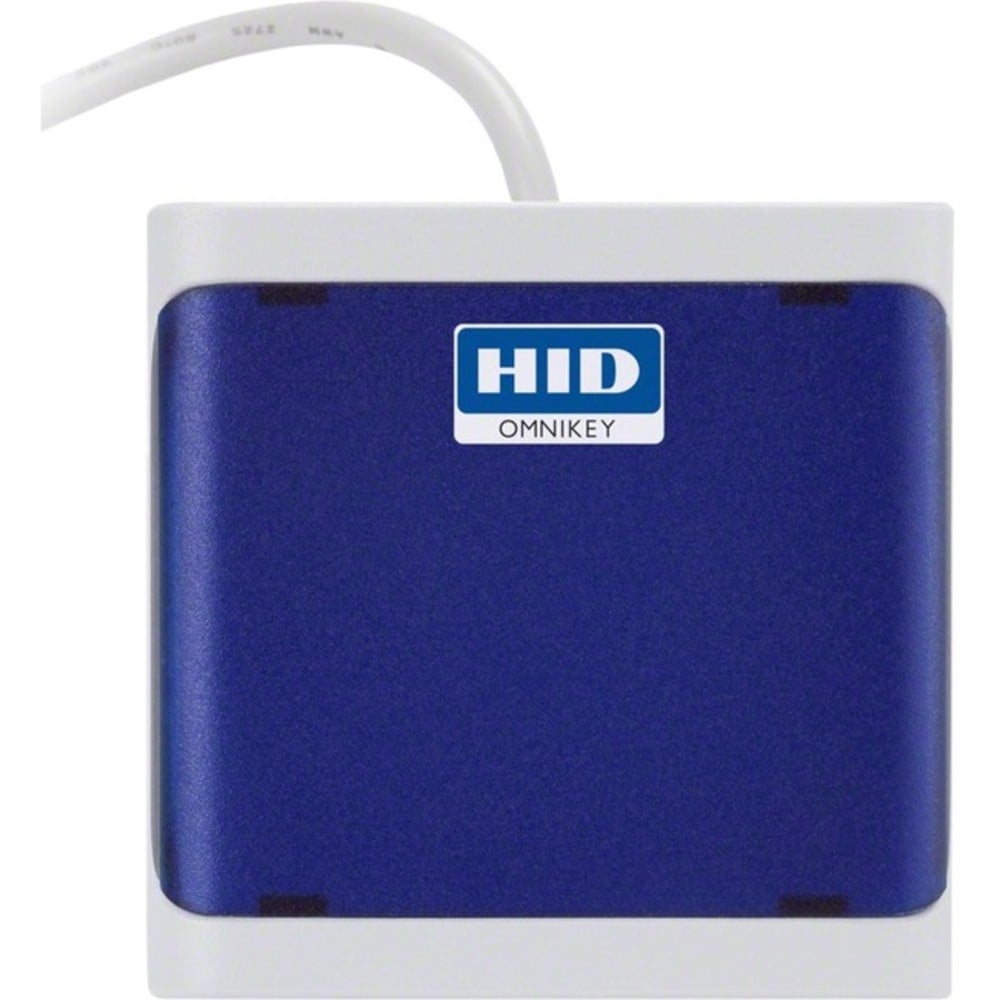 HID OMNIKEY 5022 - SMART card reader - USB 2.0 - light gray, dark blue MPN:R50220318-DB
