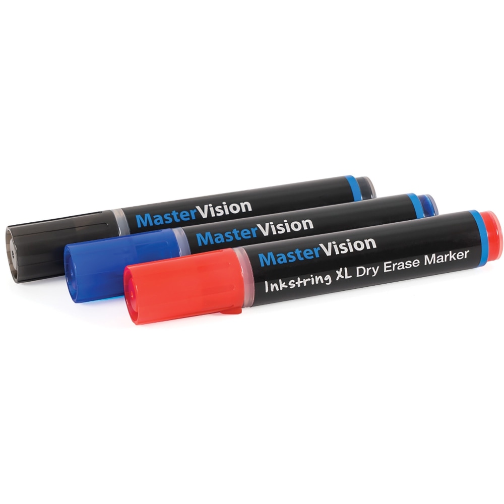 Bi-silque Dry Erase Markers - 3 mm Marker Point Size - Bullet Marker Point Style - Black Gel-based Ink - 3 / Pack (Min Order Qty 6) MPN:PE4104