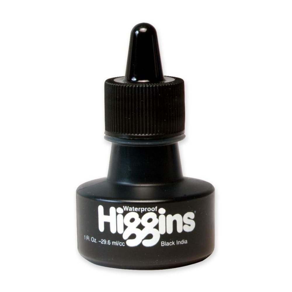 Higgins Waterproof India Ink - Black 1 fl oz Ink - Water Proof - 1 Each (Min Order Qty 14) MPN:44201
