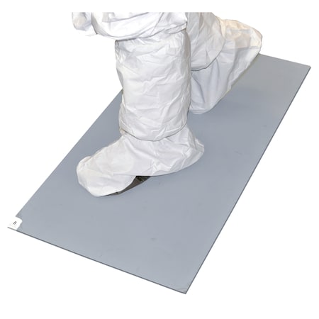 Tackified Mat, 24 in W x 45 in L, Gray, 4 PK MPN:TT-2445-34G