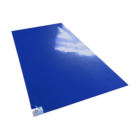 Tackified Mat, 36 in W x 30 in L, Blue, 4 PK MPN:TT-3660-34B