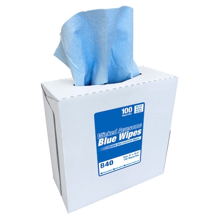 Wicked Awesome Blue Wipes, Double R, PK9 MPN:B40