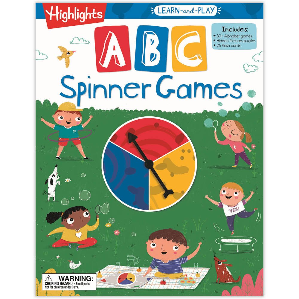 Highlights Learn-And-Play ABC Spinner Games, Pre-K - K MPN:HFC9781644728321