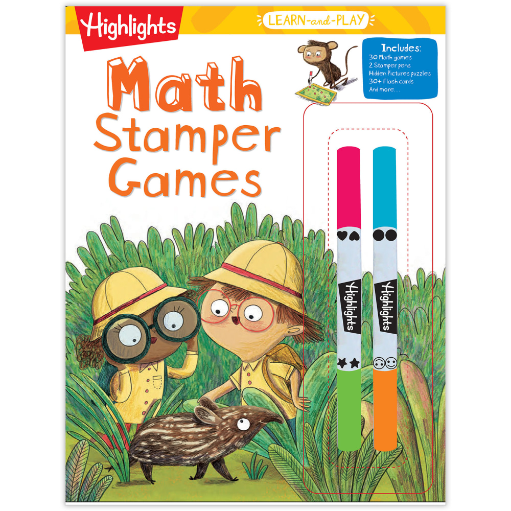 Highlights Learn-And-Play Math Stamper Games, Pre-K - 2 MPN:HFC9781644728345