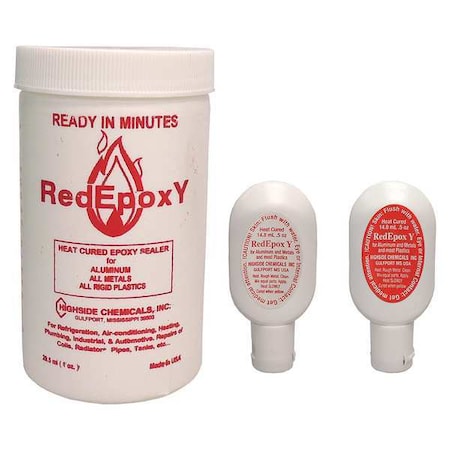 Epoxy Adhesive, RedEpoxy Series, Red, Tube, 1:01 Mix Ratio MPN:HS12001