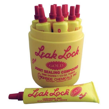 Joint Sealing Compound Tube, Leak Lock Gold, Gold MPN:HS11001