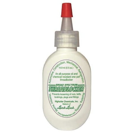 Wicking Grade Threadlocker, HIGHSIDE Broad Spectrum, Green, Medium/High, Paste, 0.5 fl oz, Bottle MPN:HS13001