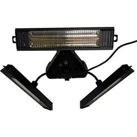 Hiland Infrared Parasol Heater with Remote Control 1500W 120V Black HIL-HR15B