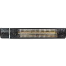 Hiland Wall Mount Black Electric Heater 1500W 120V Black HIL-TW15R
