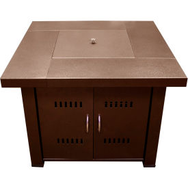 Hiland Outdoor Fire Pit Hammered Bronze 38