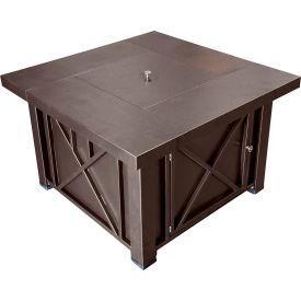 Hiland Outdoor Fire Pit Hammered Bronze 38