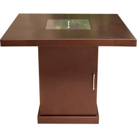Hiland Outdoor Conventional Propane Fire Pit Hammered Bronze GSF-PR-PC