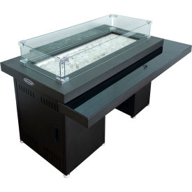 Hiland Two Tiered Fire Pit Black Mocha GSF-RFP