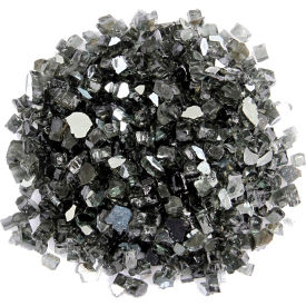 Hiland Reflective Fire Glass 10 lb. Black RFGLASS-RBLK