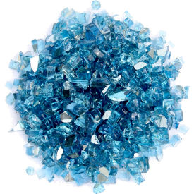 Hiland Reflective Fire Glass 10 lb. Sky Blue RFGLASS-SKY