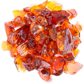 Hiland Recycled Fire Glass 10 lb. Amber RGLASS-AMB