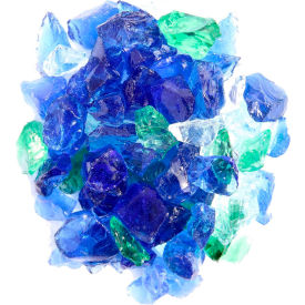 Hiland Recycled Fire Glass 10 lb. Pacific Blend RGLASS-PB