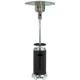 Hiland Outdoor Two Toned Patio Heater 48000 BTU Propane Stainless Steel/Black HLDS01-SSBLT