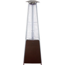 Hiland Commercial Natural Gas Glass Tube Heater 38000 BTU Natural Gas Hammered Bronze NG-GT-BRZ