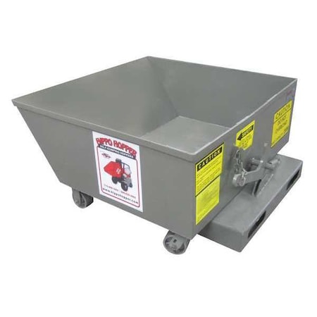 Low Profile Hopper, 1/8 yd, 2000 lb. MPN:HH02-LBX90-36