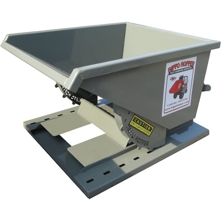 Hopper, w/Casters, 1/4 yd., 2000 lbs, Red MPN:HH02LD-R-CS