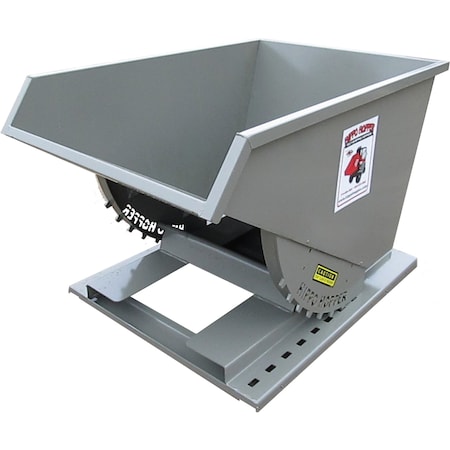 Med Duty Hopper, 1 yd., 4000 lb., Gray MPN:HH16MD