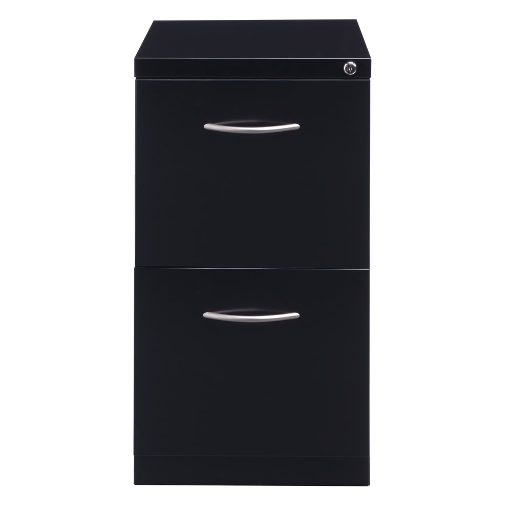 Hirsh 23inD Vertical 2-Drawer Mobile Pedestal File Cabinet, Black MPN:21117