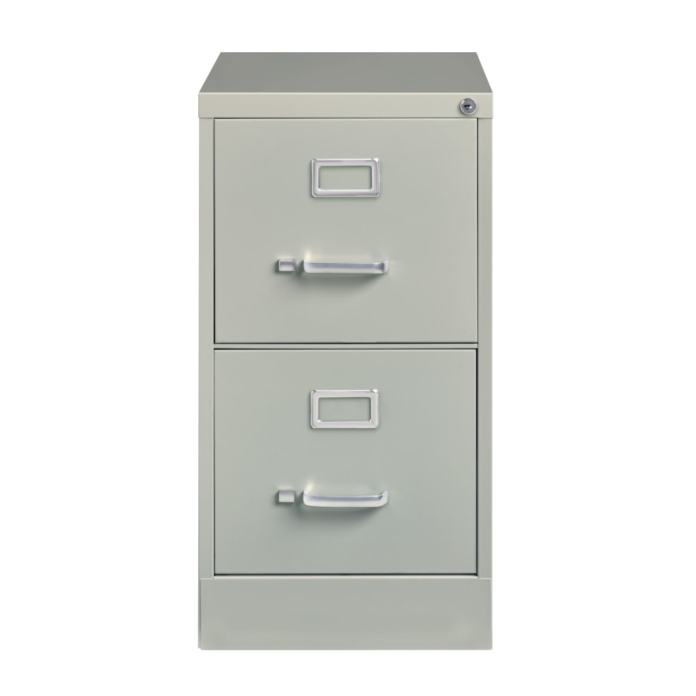 Hirsh 22inD Vertical 2-Drawer File Cabinet, Light Gray MPN:22732