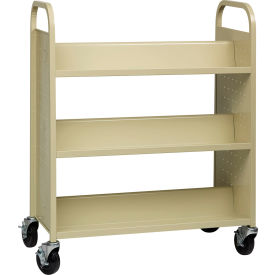 Hirsh® Double Sided 6 Shelf Book Cart 38