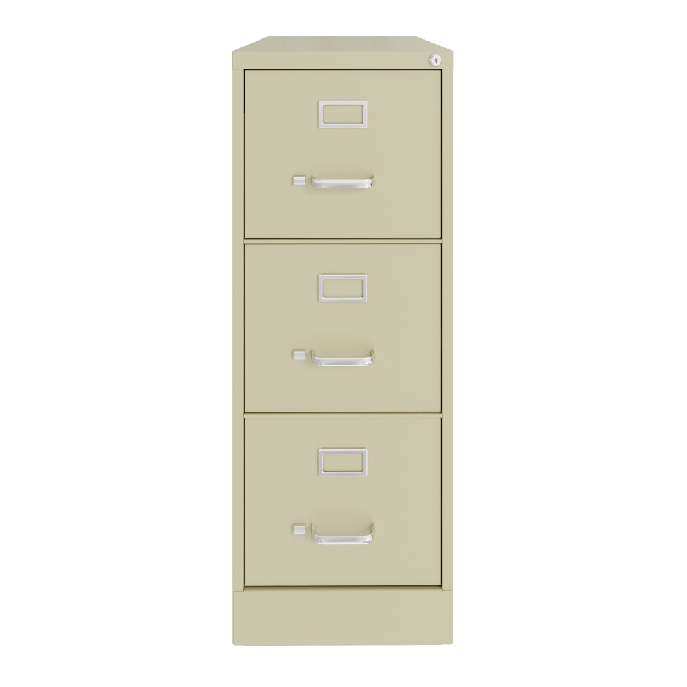 Hirsh Commercial 22inD Vertical 3-Drawer File Cabinet, Putty MPN:24855