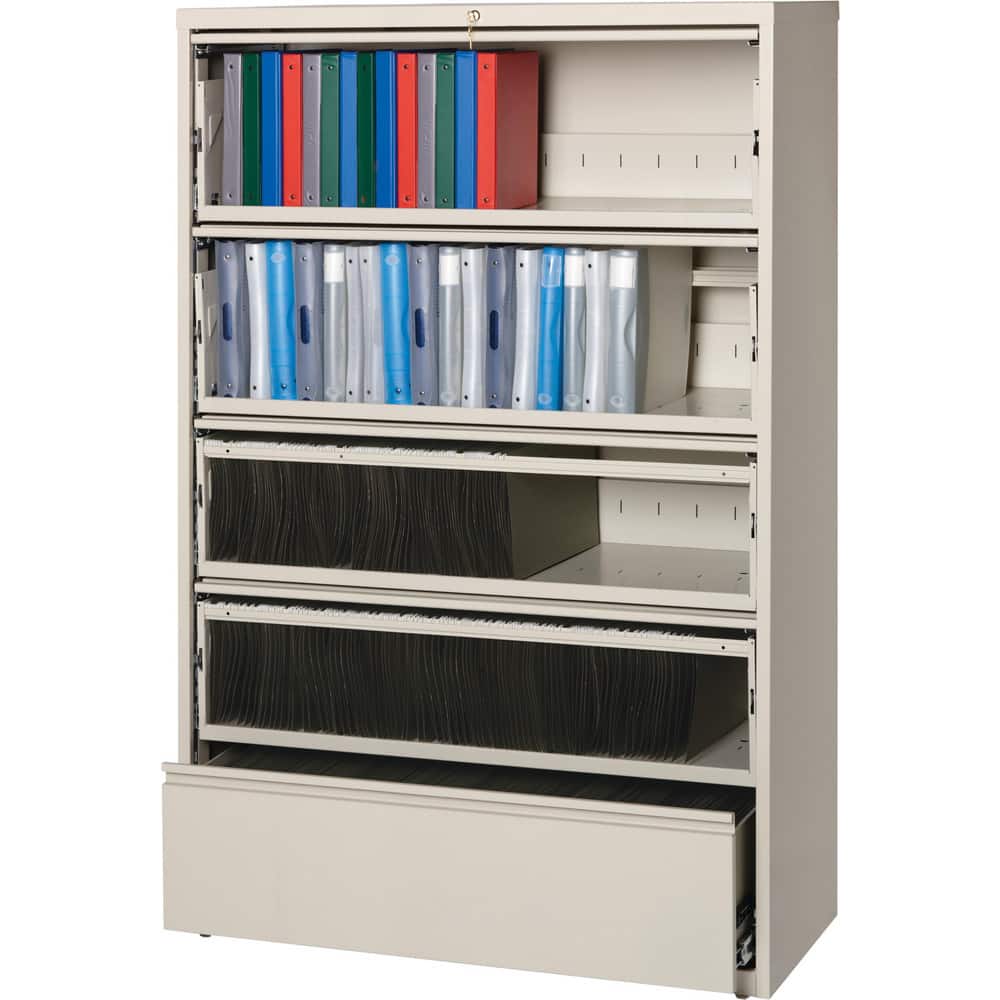 Horizontal: 5 Drawers, Steel, Putty MPN:17975