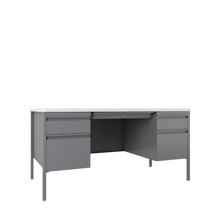 Rectangular Office Desk, 30 in D X 29 1/2 in H, 60 in W X MPN:22655