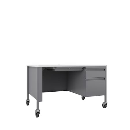 Rectangular Office Desk, 30 in D X 29 1/2 in H, 48 in W X MPN:22657