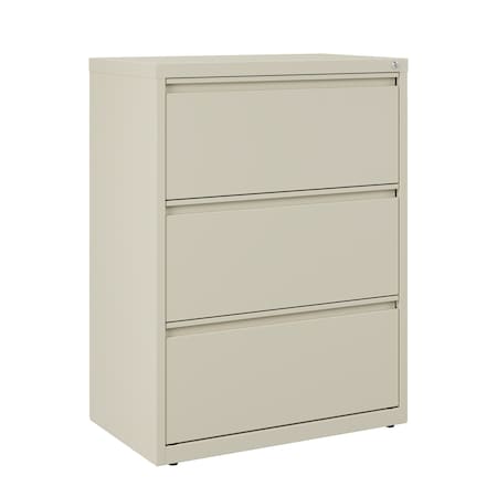 30 in W 3 Drawer Lateral File Cabinet, Putty, A4/Legal/Letter MPN:14973