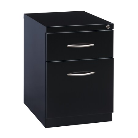 15 in W 2 Drawer Pedestal Files, Black, Letter MPN:21119