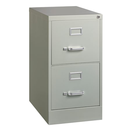 15 in W 2 Drawer Vertical File Cabinet, Light Gray, Letter MPN:22732