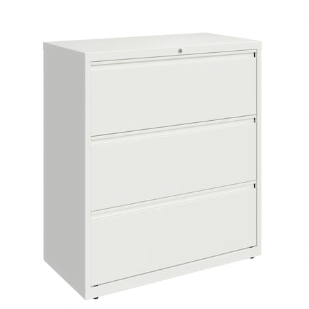36 in W 3 Drawer Lateral File Cabinet, White, A4/Legal/Letter MPN:23701