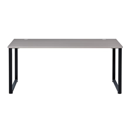 Commercial Desks, 29.5 in D X 29.9 in H, 59 in W X Steel, Black / Gray Elm MPN:23938
