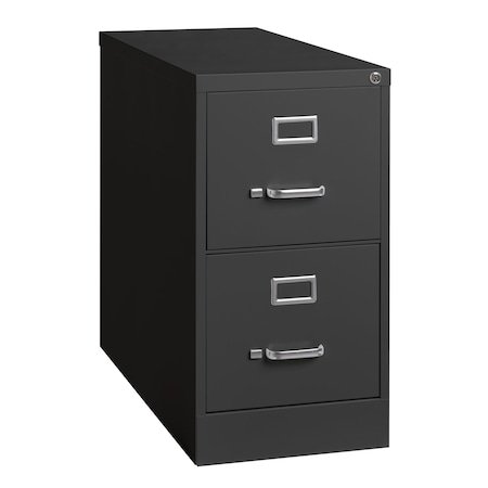15 in W 2 Drawer Vertical File Cabinet, Charcoal, Letter MPN:24065