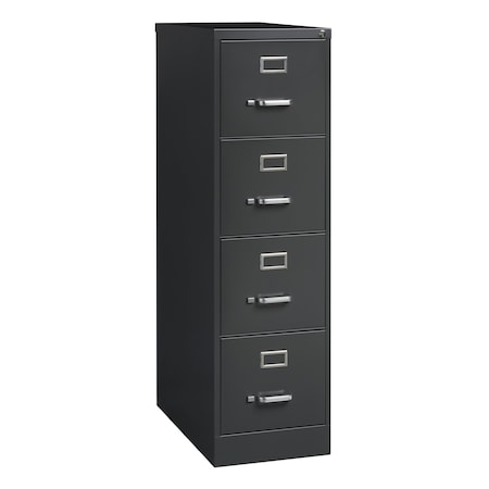 15 in W 4 Drawer Vertical File Cabinet, Charcoal, Letter MPN:24067