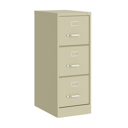 15 in W 3 Drawer Vertical File Cabinet, Putty MPN:24855