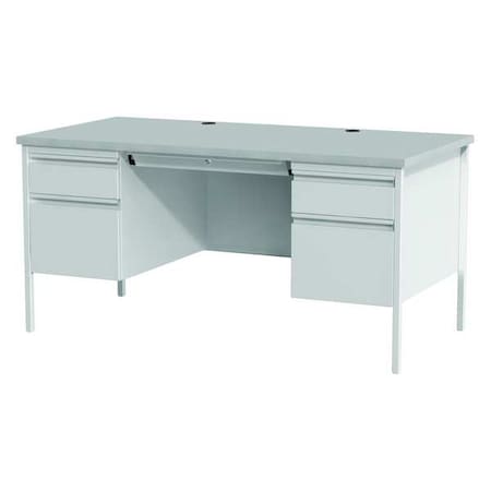 Office Desk, Double Pedestal, 60