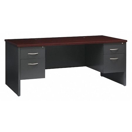 Office Desk, Double Pedestal, 72
