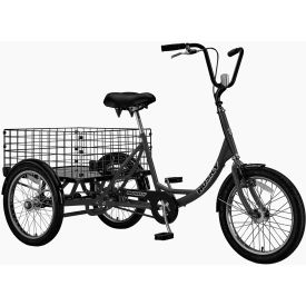 Husky Bicycles T-320A Industrial Tricycle w/ Rear Basket & Platform 20